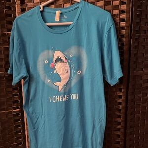 Teal Shark Graphic Tee